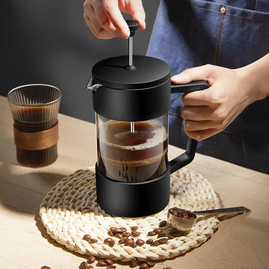 Cafetière à piston en verre