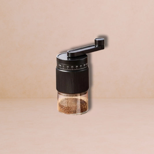 Moulin a café manuel réglable noir