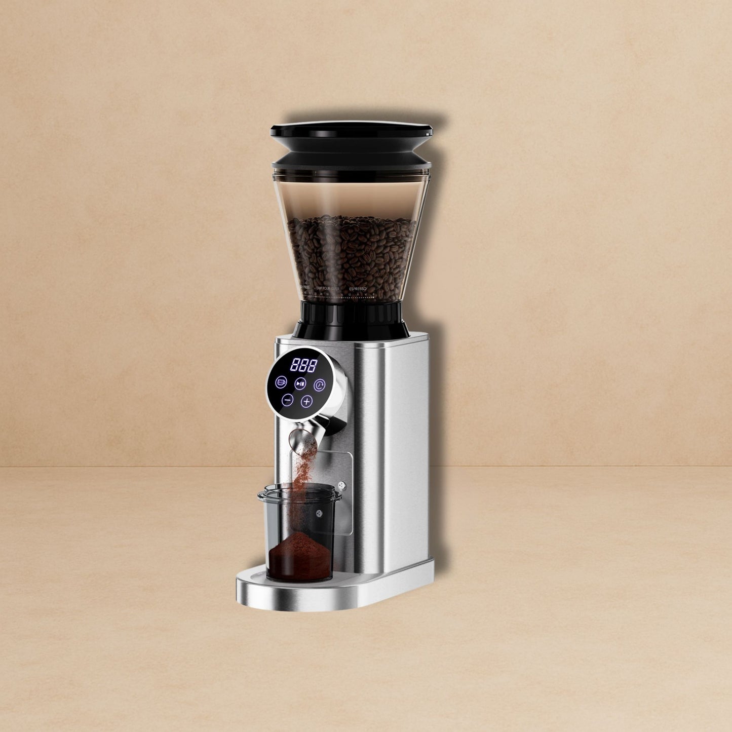 Moulin à café électrique inox