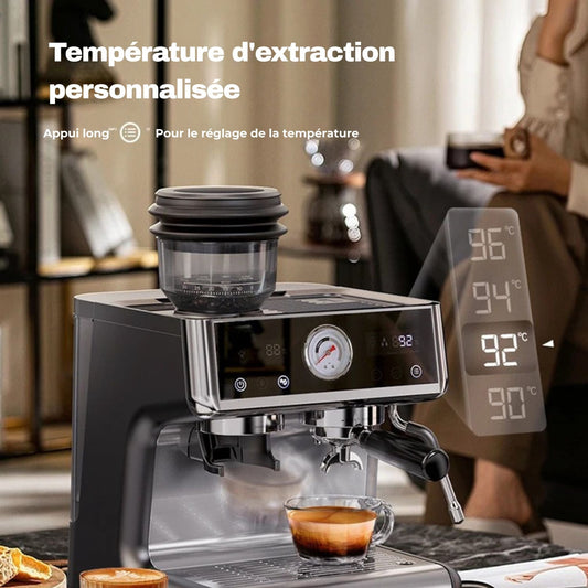 Cafetière espresso barista température d'extraction