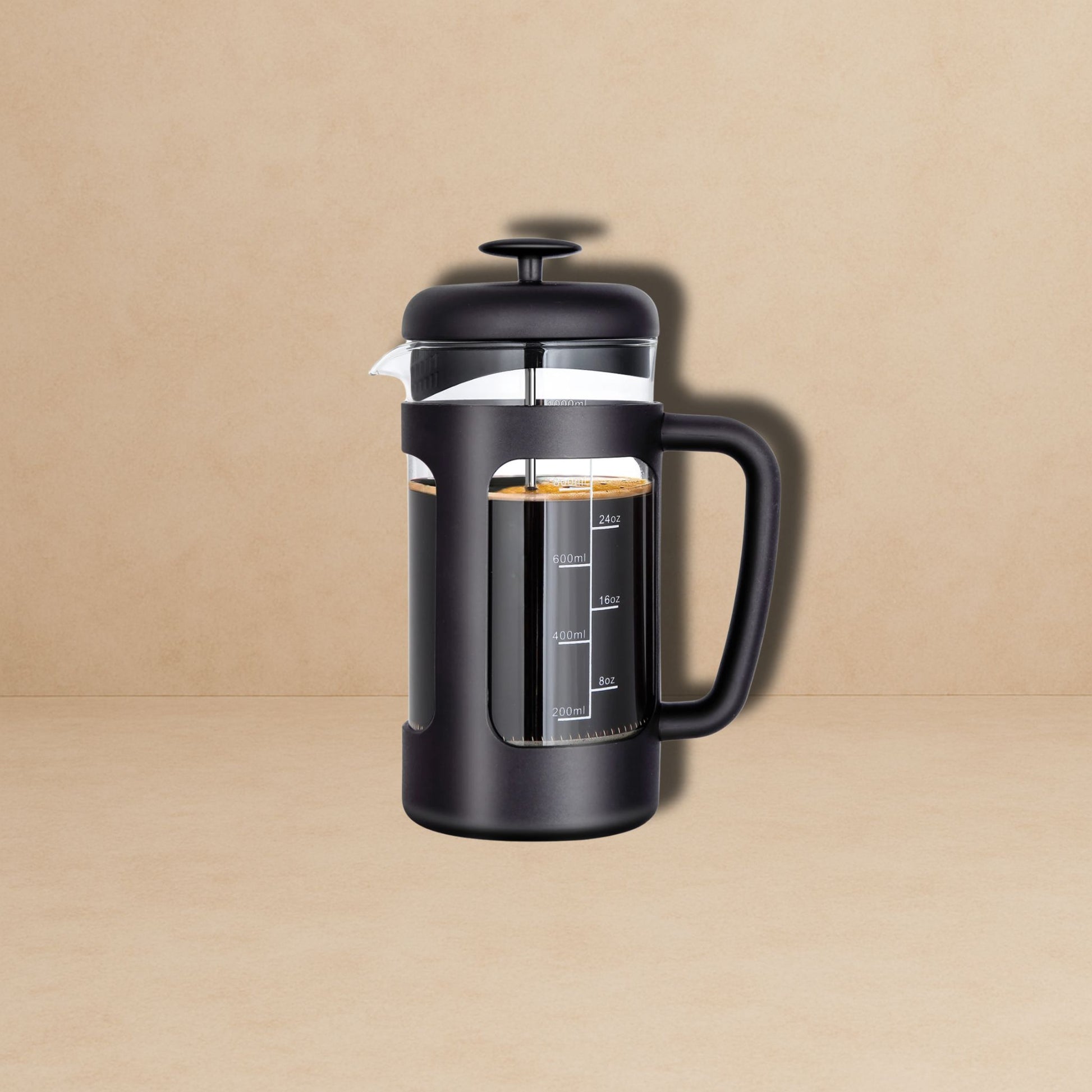 Cafetière à piston 12 tasses noire