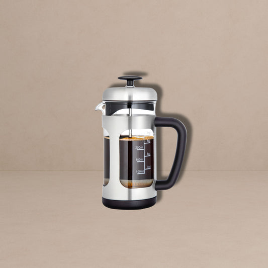 Cafetière à piston 3 tasses argent