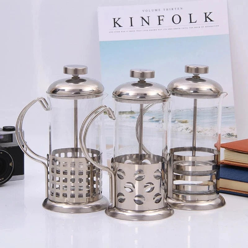 Cafetière à piston acier inoxydable 