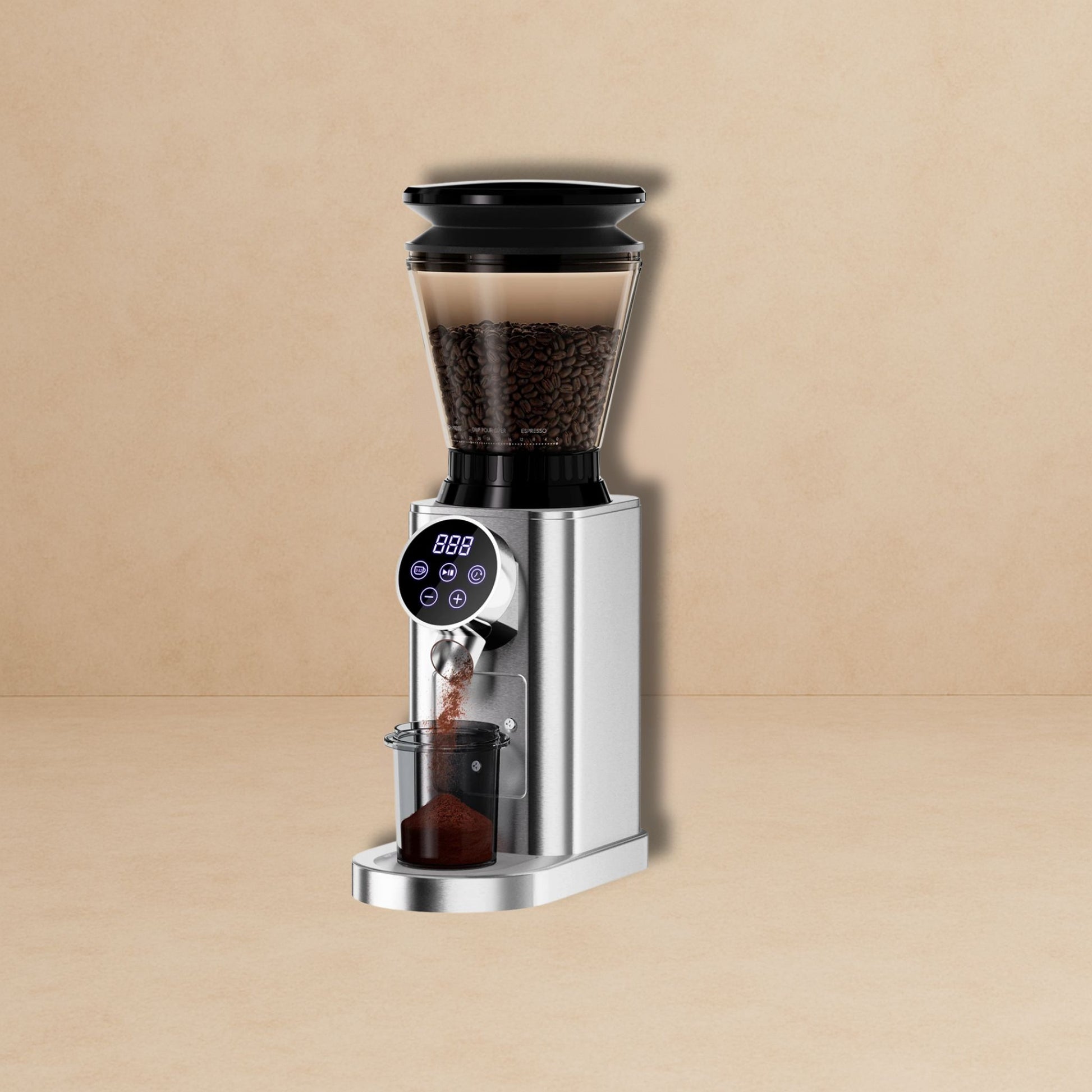 Moulin à café électrique inox